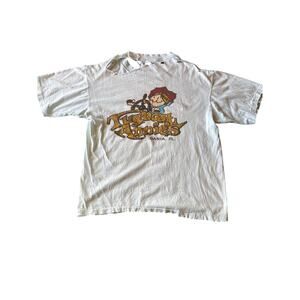 Vintage Tugboat Annie’s Dania, FL Thrashed Single Stitched Pale Faded Aqua M Tee